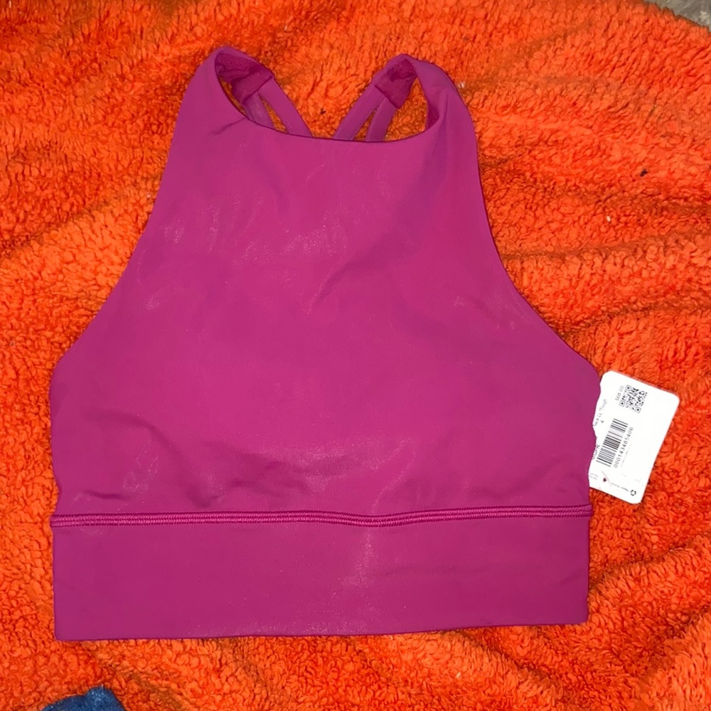 Energy bra high neck long line